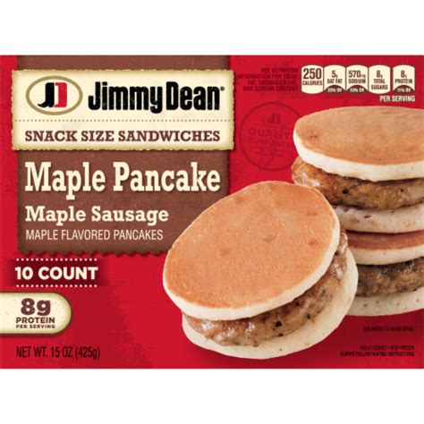 Jimmy Dean® Snack Size Maple Pancake & Sausage Sandwiches, 15 OZ - QFC