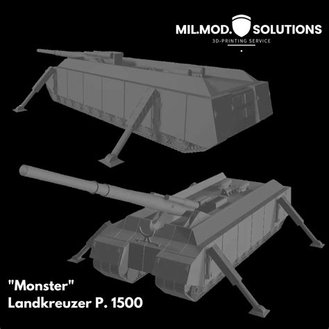 STL file Land cruiser P. 1500 Monster (commercial license)・3D print ...