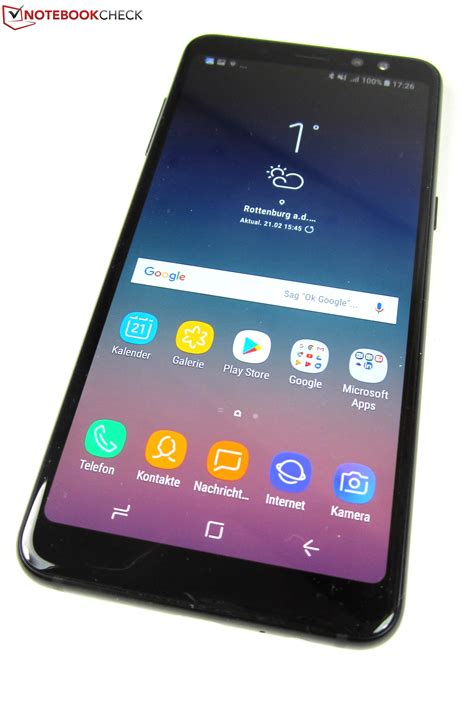 Courte critique du smartphone Samsung Galaxy A8 2018 - Notebookcheck.fr