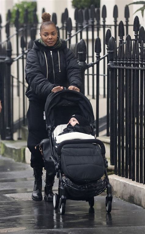 A rare sight: Janet Jackson out with her son Eissa