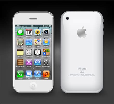 White iPhone 3GS by GlasKoenig201 on DeviantArt