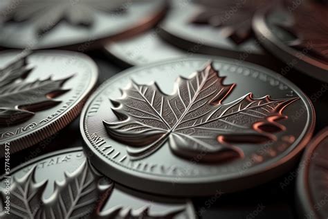 Image of Canadian fine silver maple leaf coins as struck by the Royal ...