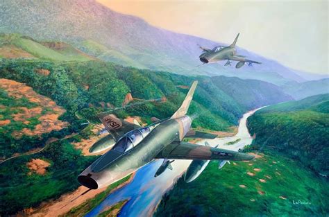 USAF F-100F SuperSabre | Aviation art, Fighter aircraft, Military art