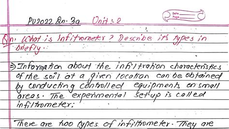 What is infiltrometer? Describe it's Types | Hydrology | BE Civil | 4th ...