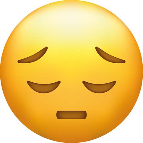 Disappointed emoji. Sad face, unhappy emoticon 22932677 Vector Art at ...