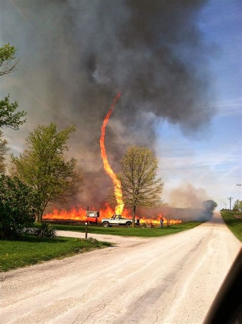 Scary Fire Tornado Spotted By A Driver In Missouri | Nature, Amazing ...