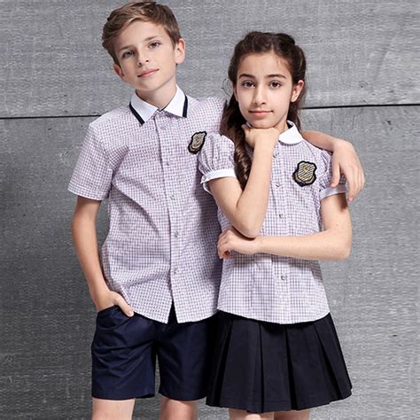 China Unisex Children School Uniform Wholesale Custom Boys Girls Shirts ...