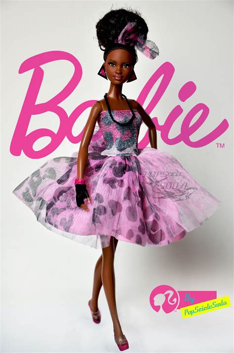 Barbie wearing my own design for one contest of exhibition. | Black ...