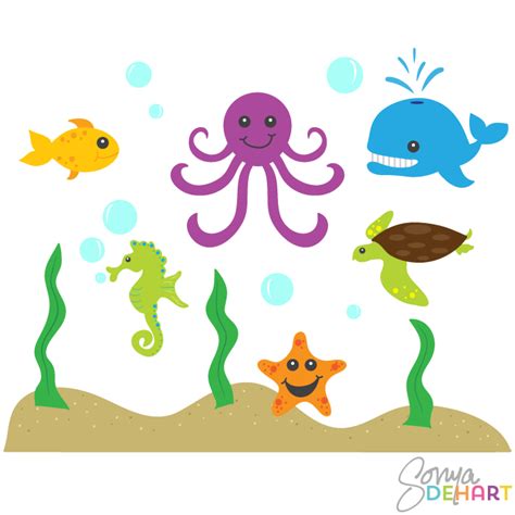 Ocean Animals Clipart