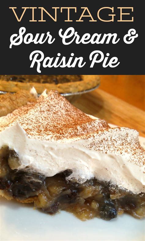 South Your Mouth: Sour Cream Raisin Pie