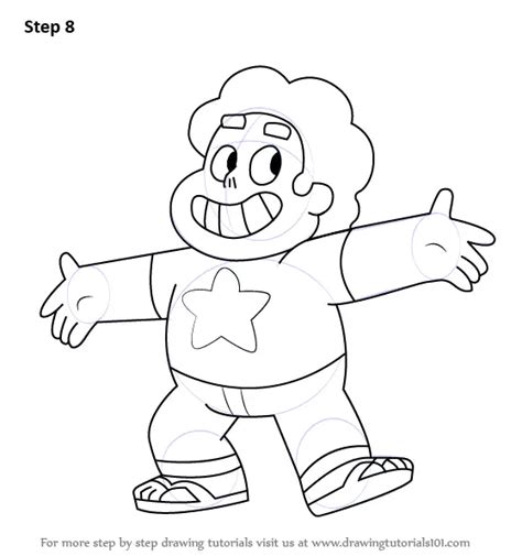 Learn How to Draw Steven from Steven Universe (Steven Universe) Step by Step : Drawing Tutorials