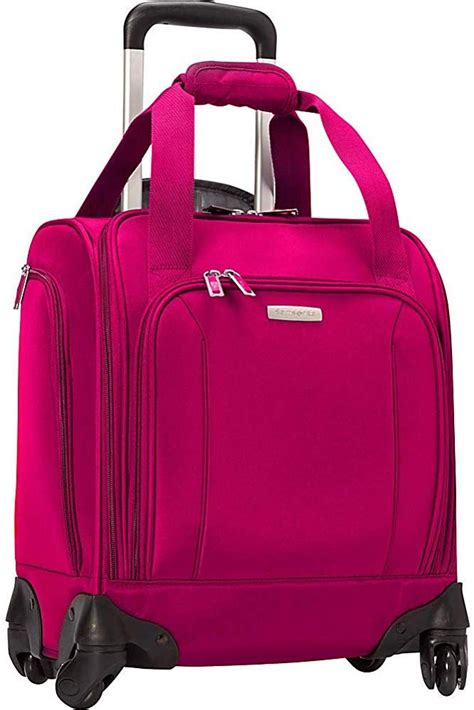 Amazon.com | Samsonite Spinner Underseat with USB Port (Dark Pink) | Carry-Ons | Crossover bags ...