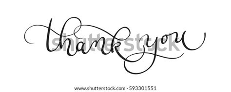 Thank You Text On White Background Stock Vector (Royalty Free ...