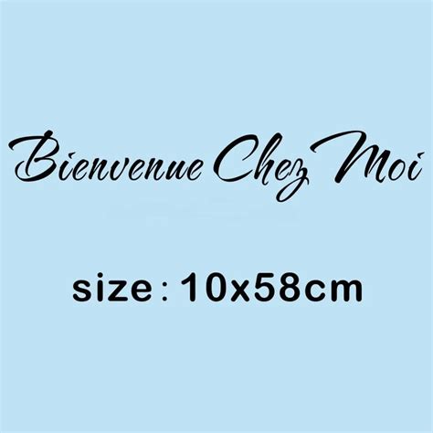 New Arrival French Quotes Bienvenue Chez Moi Decals Welcome Vinyl Wall Stickers Living Room ...