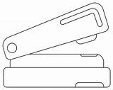 Stapler coloring Page  Free Printable Coloring Pages sketch template