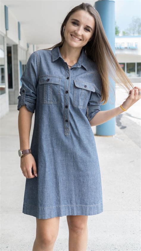 J. Crew denim dress size XS | Denim dress, Dresses, Capsule wardrobe