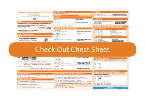 Python Pandas Cheat Sheet Pdf