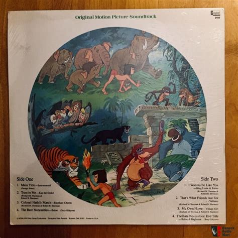 Vinyl LP - Walt Disney Presents - THE JUNGLE BOOK - Soundtrack - Picture Disc - 1981 - Sealed ...