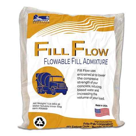 Flowable fill Concrete Admixture | Fill Flow | Fritz-Pak Corporation