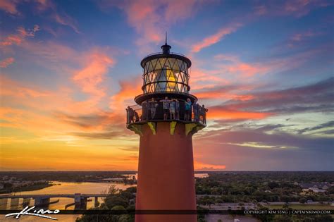 Jupiter Lighthouse Sunset Aerial HDR Photography | HDR Photography by ...