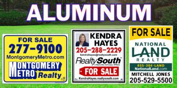 REAL ESTATE ALUMINUM SIGNS PRICING – Vinyltech Signs