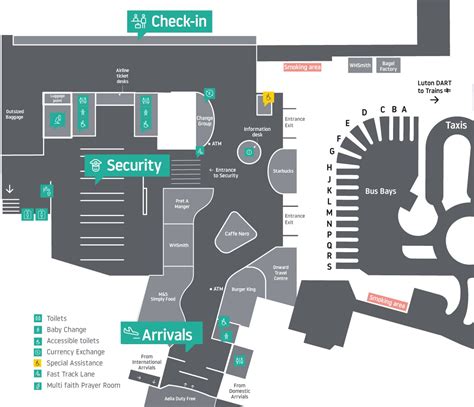 View Our Internal Maps - London Luton Airport