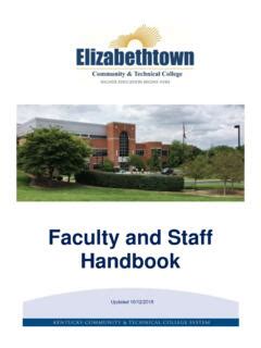 Faculty and Staff Handbook - elizabethtown.kctcs.edu / faculty-and-staff-handbook-elizabethtown ...