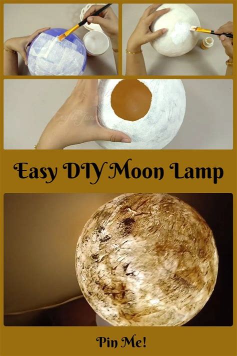 Learn how to create an awesome DIY moon lamp using easy to find and ...