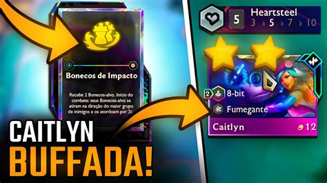 CAITLYN BUFFADA, FREE PDL? - Teamfight Tactics | TFT BR | SET 10 - YouTube