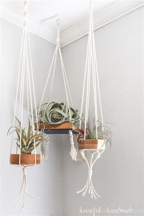 Hanging Air Plant Holder DIY - Houseful of Handmade