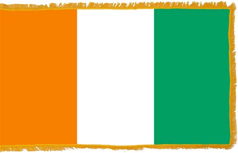 Ivory Coast Flag Indoor Polyester