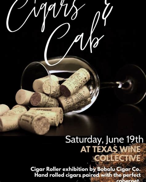 Texas Wine Collective Cigars and Cab - Fredericksburg Texas