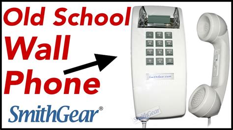 Cortelco Corded Wall Phone 2554 Kitchen Telephone from SmithGear - YouTube