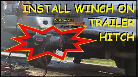 install electric winch on truck hitch - YouTube