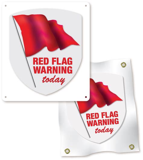 Red Flag Warning Signs, Magnetics, Banners | NUTRON OSM