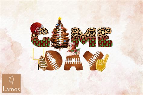 Game Day Football Christmas By Zemira | TheHungryJPEG.com