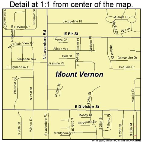 Mount Vernon Washington Street Map 5347560