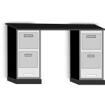 Vertical filing cabinets vector image | Free SVG