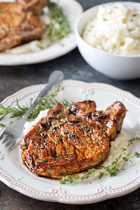 Maple Balsamic Glazed Pork Chops - The Chunky Chef