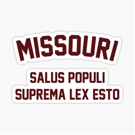 "The Missouri Motto (State Motto of Missouri)" Sticker by ...