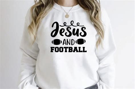 Jesus and Football Graphic by Rad-Graphic · Creative Fabrica