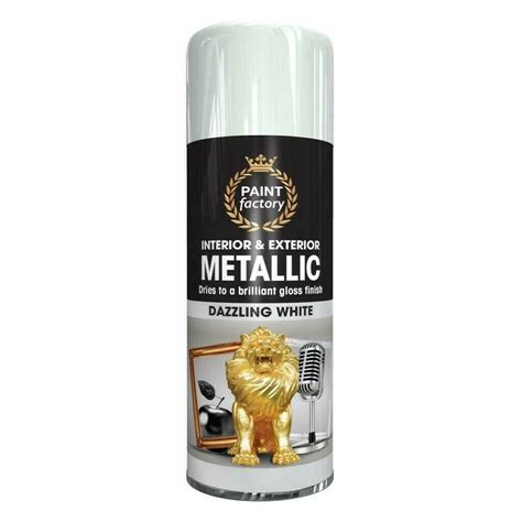 White Metallic Spray Paint 200ml – Sprayster