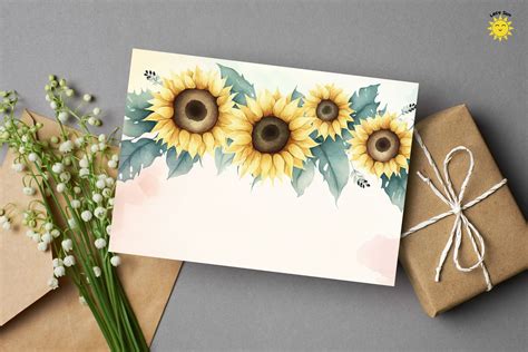 Watercolor Sunflower Zoom Backgrounds By Mulew Art | TheHungryJPEG