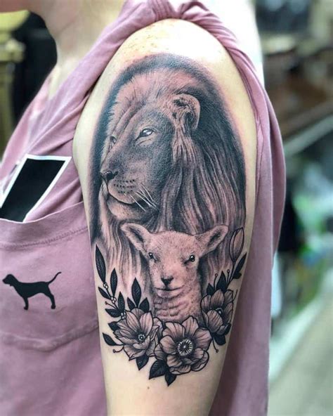 Top 63+ Best Lion and Lamb Tattoo Ideas - [2021 Inspiration Gallery]