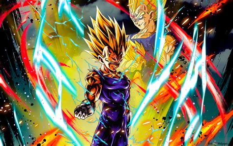 Majin Vegeta from Dragon Ball Z [Dragon Ball Legends Arts] for Desktop HD wallpaper download