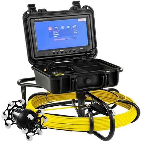 VEVOR Sewer Camera 100 ft Pipe Pipeline Inspection Camera 9 in Color LCD Monitor Pipe Inspection ...