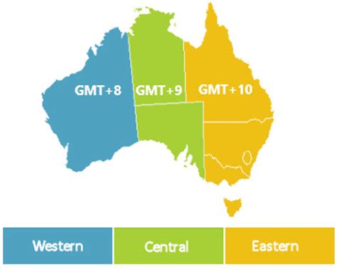 Australia Time Zone Map WhichTimezone, 40% OFF