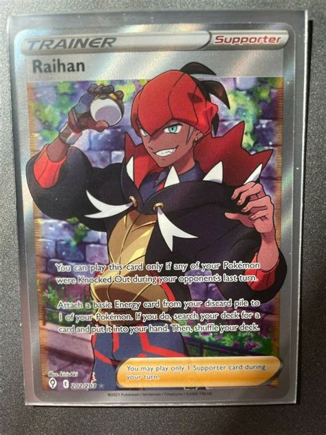 pokemon cards Trainer Raihan Full Art + Rainbow Rare Values - MAVIN