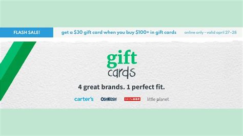 Carter's | $30 Gift Card wyb $100 Gift Card | Ends Today :: Southern Savers