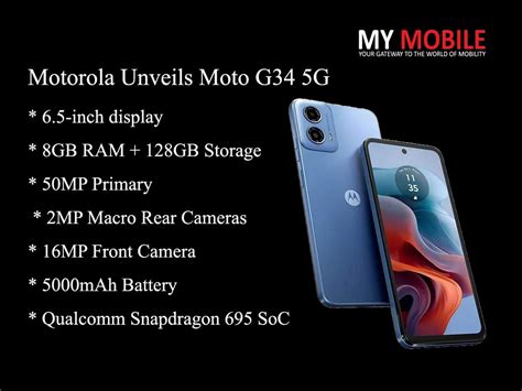 Motorola Unveils Moto G34 5G in China: Price, Features, Specs ~ My Mobile India